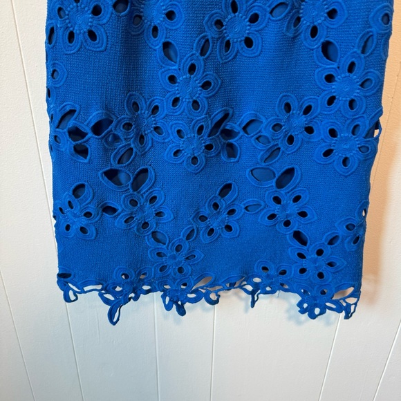MAEVE Blue Lace Knit Dress - Picture 2 of 5